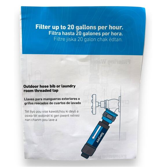 Sawyer Tap Water Filter Kit - NEW! Potable H2O Camping, Disasters, Boil Alerts - Picture 6 of 9